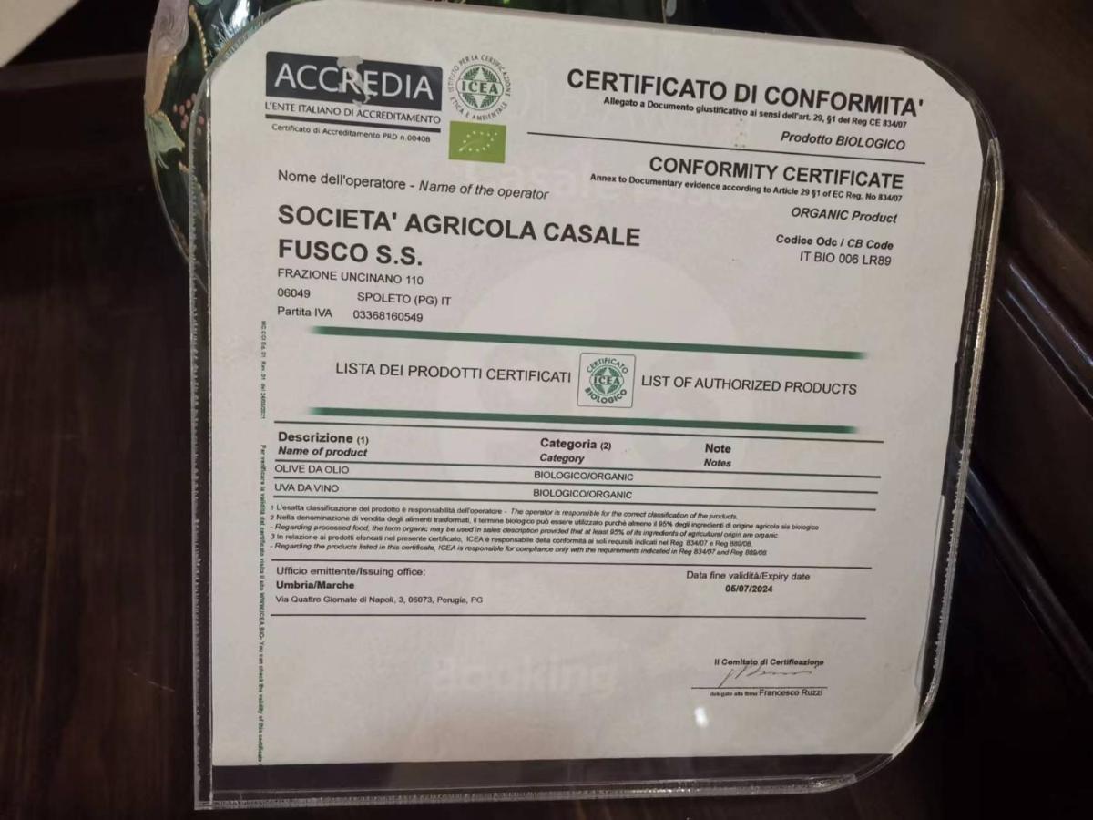 Willa Casale Fusco Spoleto Zewnętrze zdjęcie